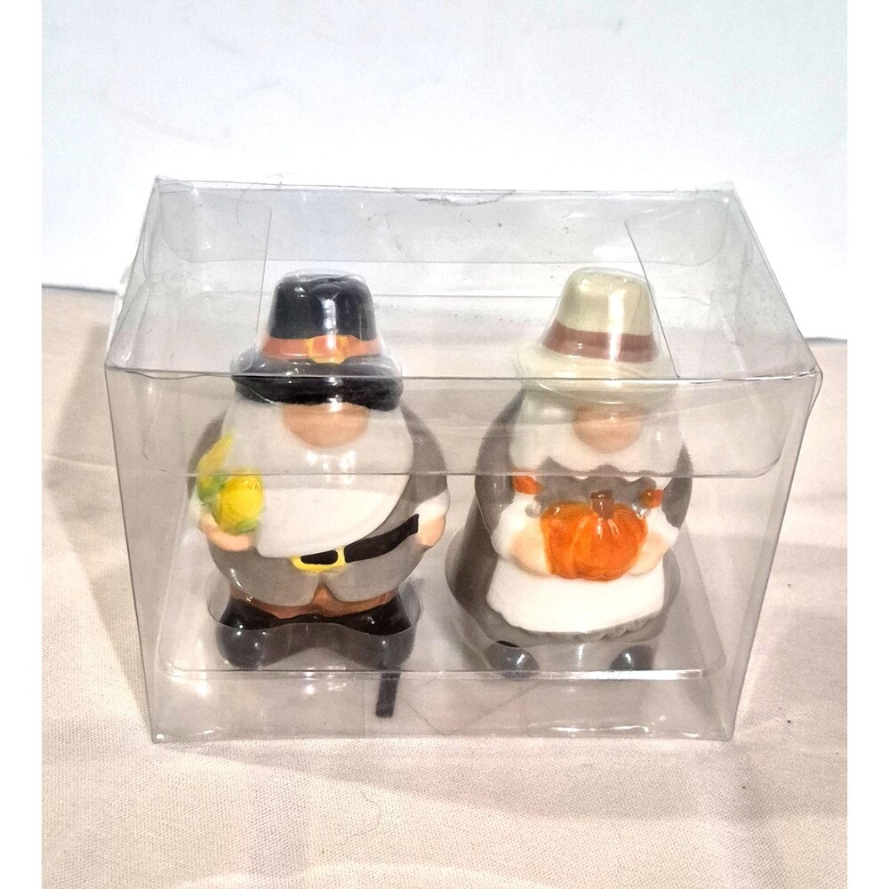Publix Fall Thanksgiving Salt & Pepper Shaker Set Ceramic NIB